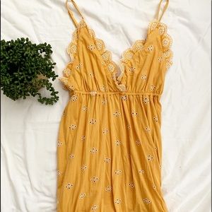 ASOS yellow strappy summer dress